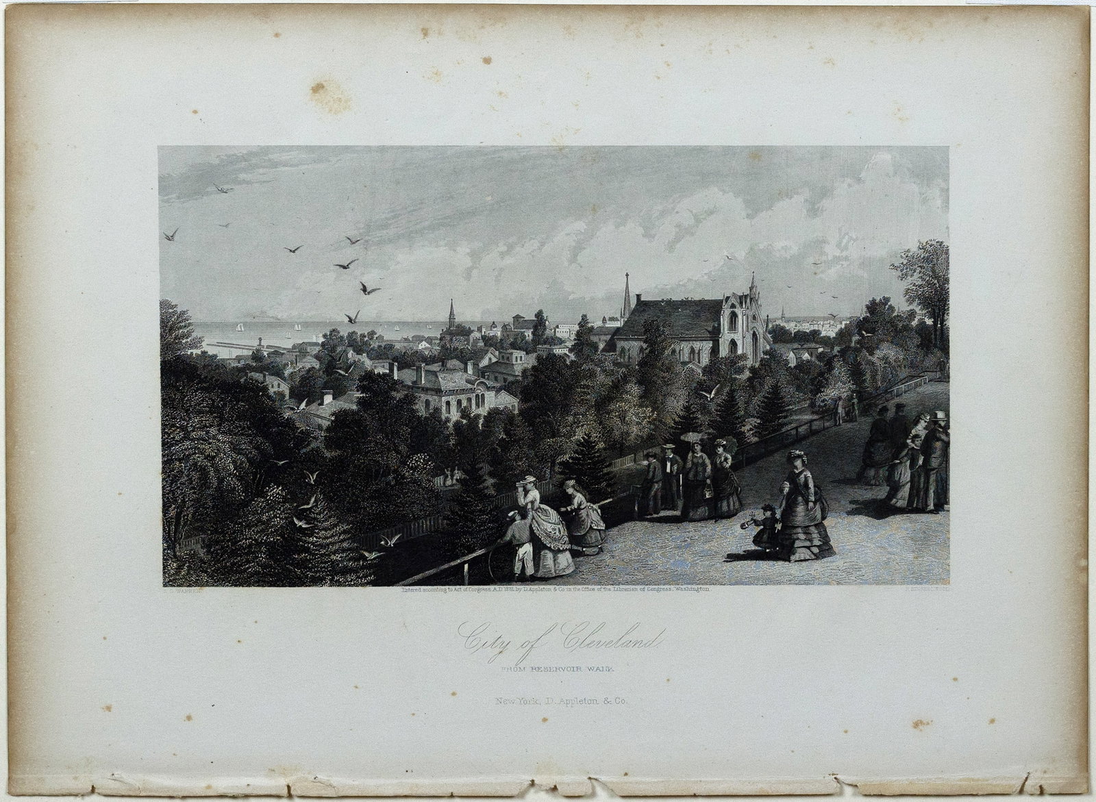 A. C. Warren Engraving of Cleveland, 1872 (1 of 1)