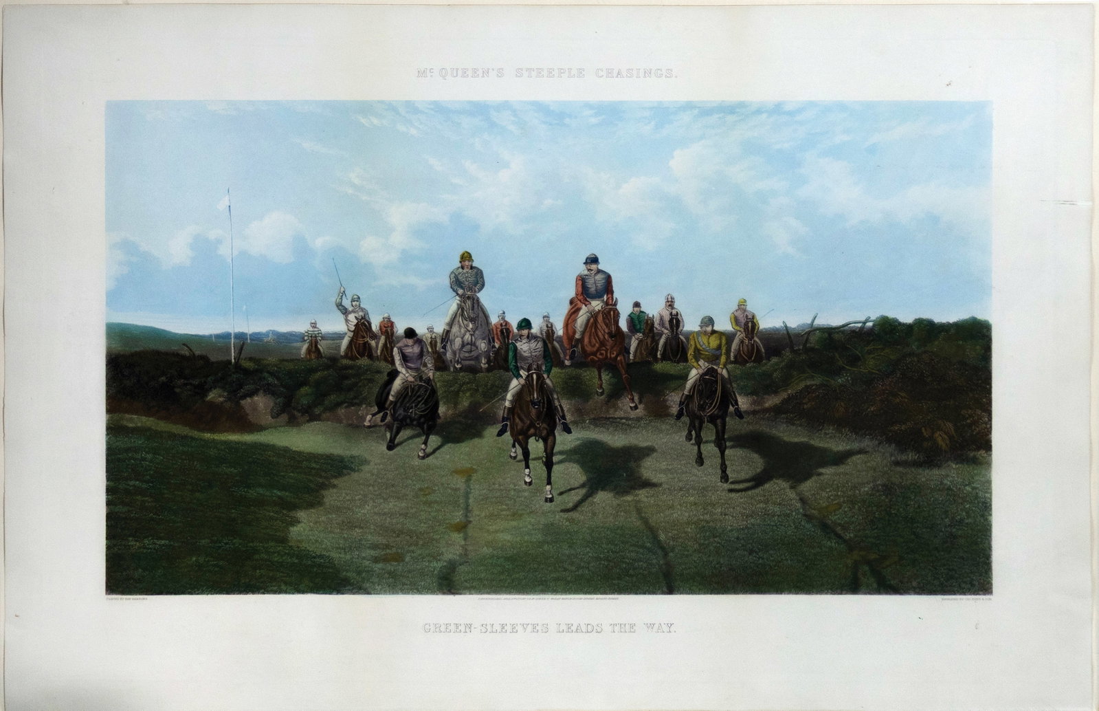 Ben Herring Engraving of McQueen's Steeple Chasings / Green-Sleeves Leads The Way (1 of 1)