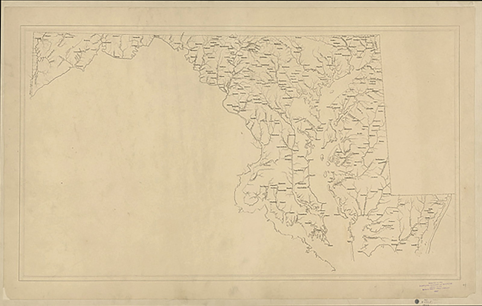 John Henry Alexander's Manuscript Maps of Maryland - The Single Most Important Archive Of Maryland (1 of 11)