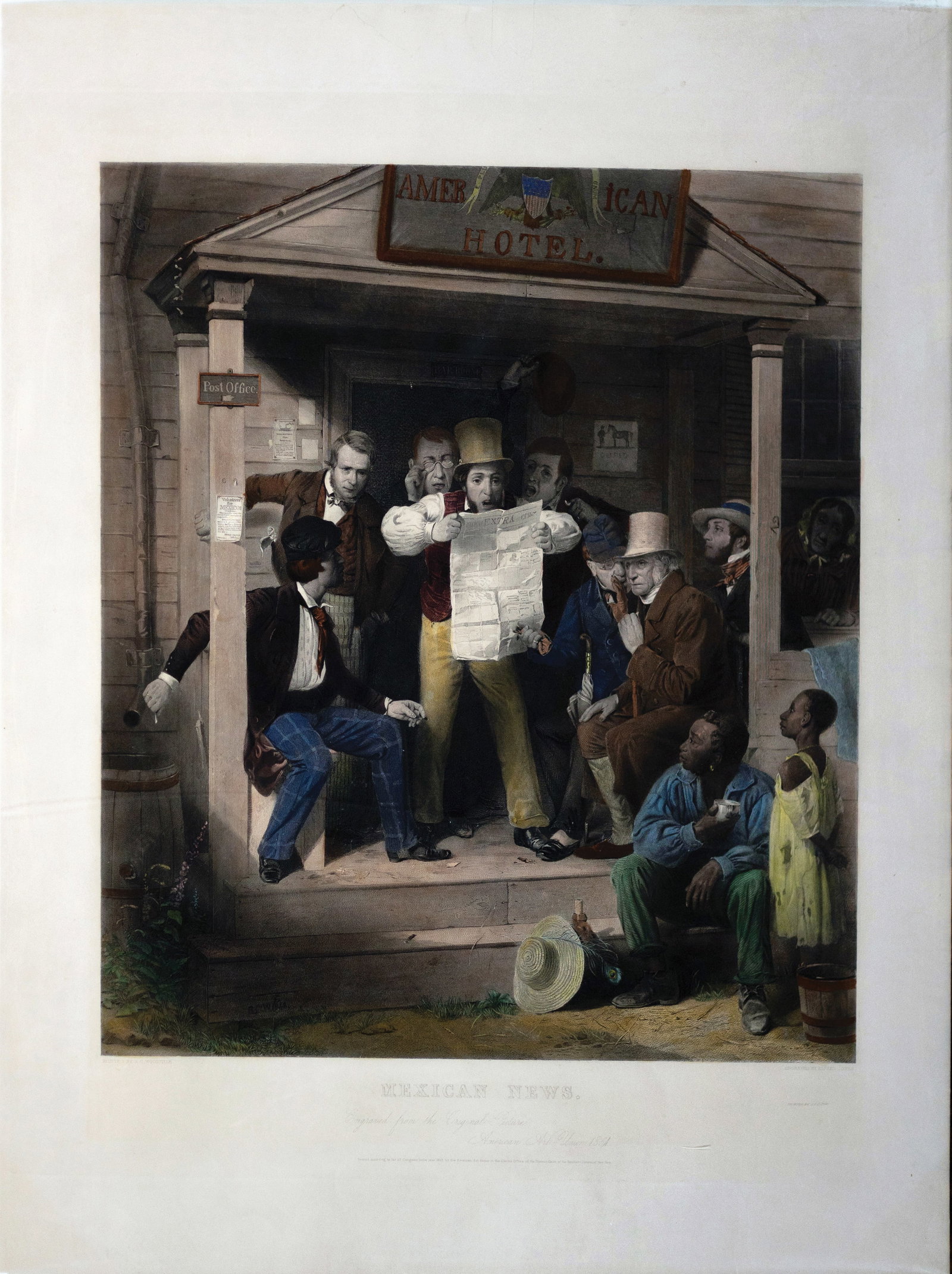 Richard C. Woodville engraving of Mexican News (1 of 1)