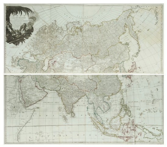 Sayer's Beautifully Detailed Wall Map of Asia, 1787 (1 of 3)