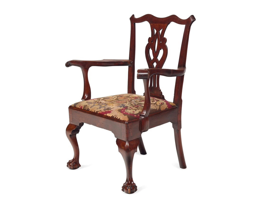 Delaware Valley Walnut Armchair, 1755-1775 (1 of 1)