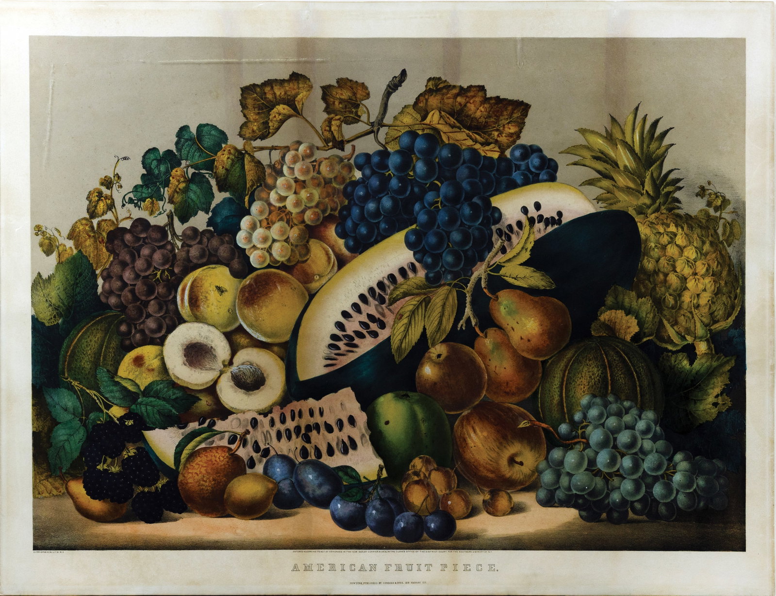 Currier & Ives Lithograph American Fruit Piece (1 of 1)