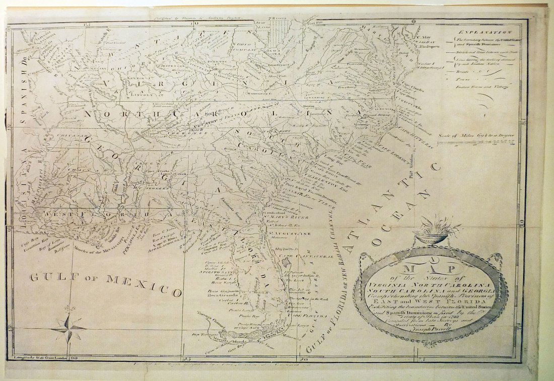 Map of the States of Virginia, North Carolina... (1 of 1)
