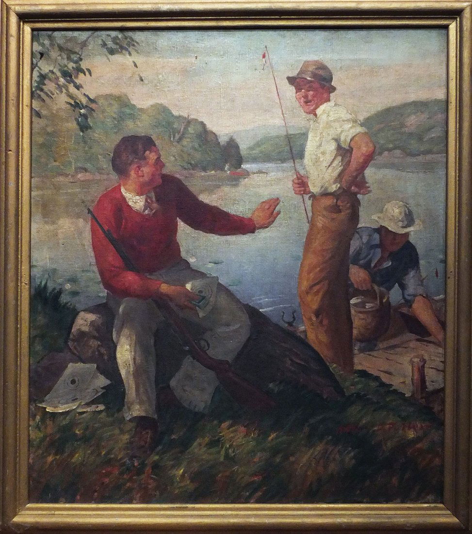 A. D. Fuller, Oil on Canvas, Sportmen's Choice: Sportmen's Choice. Arthur D. Fuller (1889-1966). Oil on canvas. Signed 'Art Fuller'. 23 x 20 inches.