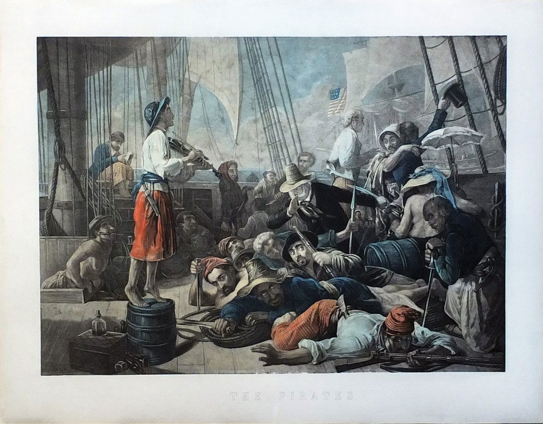 Chromolithograph after Francois Biard's Harper's Weekly (1 of 1)