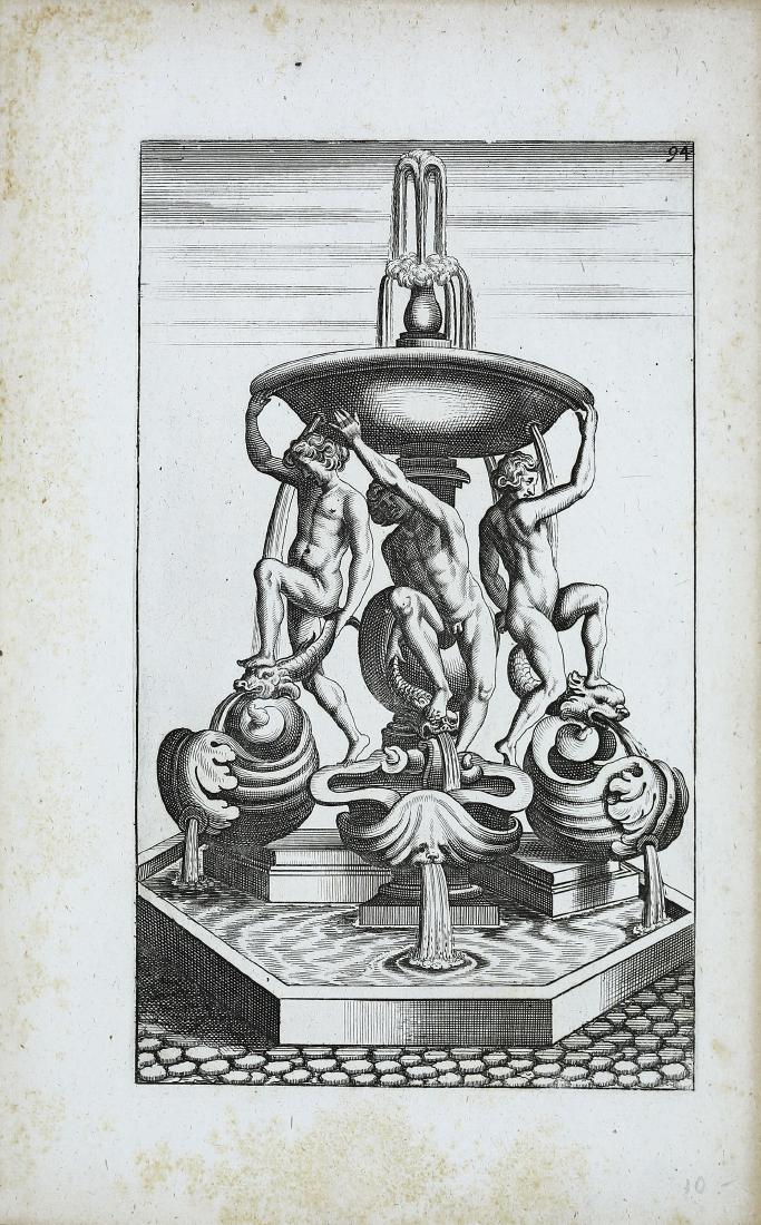 Four Engravings of Fountains (1 of 4)