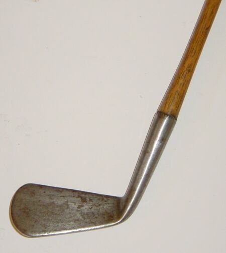 A Robert Wilson Smooth-Faced Cleek: A Robert Wilson Smooth-Faced Cleek, the head stamped, R. Wilson, Maker, St Andrews", and with owner's initials, hickory shaft, circa 1870/80"