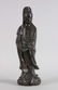 416: A Chinese Silver Wire Inlaid Patinated Bronze Figu