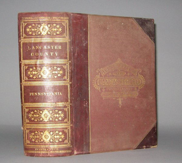 1 vol. Ellis, Franklin; Evans, Samuel. History of: 1 vol. Ellis, Franklin; Evans, Samuel. History of Lancaster County, Pennsylvania, with Biographical Sketches of Many of Its Pioneers and Prominent Men. Philadelphia: Everts & Peck, 1883. 4to, orig. 1/