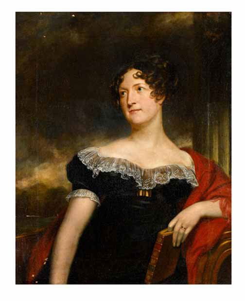 Attributed to Thomas Sully (1783-1872), portrait: Attributed to Thomas Sully (1783-1872) portrait of an elegant young lady Unsigned, oil on canvas. 36 x 29 in.