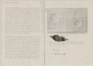 Ray Johnson, (American, 1927-1995), Portrait of Lu: Ray Johnson (American, 1927-1995) Portrait of Lucy Lippard (from Abstract Art from the Thirties) photocopy with ink typed letter from Johnson on reverse 7 1/2 x 10 1/4 inches.
