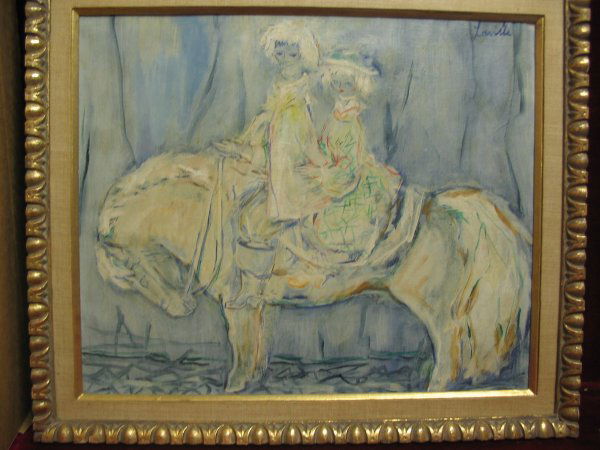 HENRI LAVILLE, (FRENCH B. 1916), COSTUMED CHILDRE: HENRI LAVILLE (FRENCH B. 1916) COSTUMED CHILDREN ON HORSEBACK Signed. Oil on canvas. 18 x 21 3/4 in.
