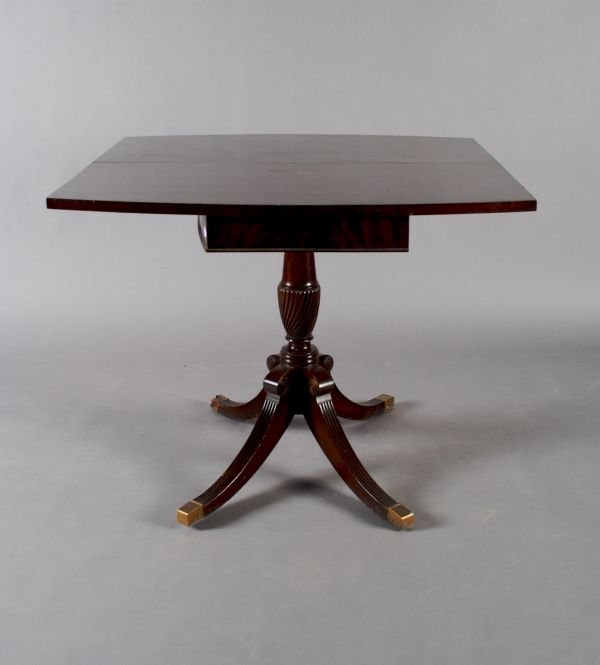 A Robert Irwin Mahogany Game Table. Height 30 inch: A Robert Irwin Mahogany Game Table. Height 30 inches x width 36 inches x depth 18 inches; (36 inches when open).