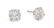 A Pair of Platinum and Diamond Stud Earrings, 1.90