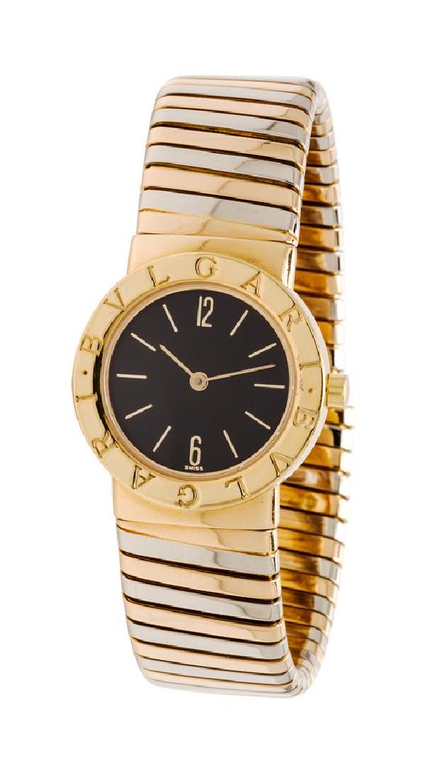 An 18 Karat Bicolor Gold Wristwatch, Bvlgari, 59.10 (1 of 1)