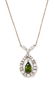 A 14 Karat White Gold, Treated Color Diamond and