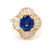 * An 18 Karat Yellow Gold, Sapphire and Diamond