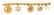 * An 18 Karat Yellow Gold Bracelet with Five Attached