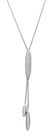 An 18 Karat White Gold and Diamond Lariat Necklace,