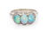 A White Gold, Opal and Diamond Ring, 3.35 dwts.