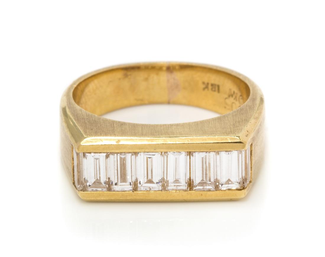 An 18 Karat Yellow Gold and Diamond Ring, Kurt Wayne, (1 of 1)
