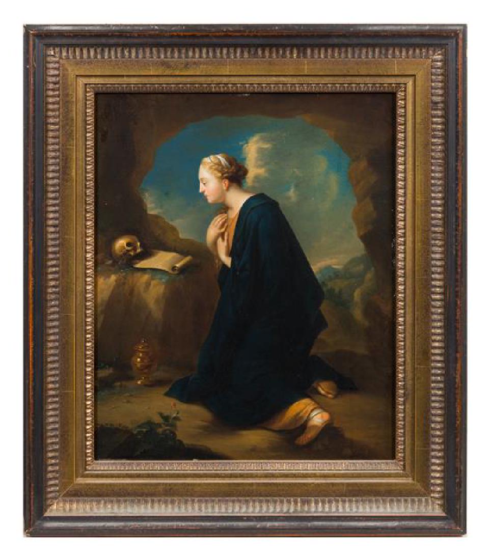 Dutch School: * Dutch School (17th/18th Century) Mary Magdalene oil on panel 16 5/8 x 13 3/4 inches. Estimate $ 1,000-1,500 Property from the Collection of Howard Reisman, Northbrook, Illinois Provenance: Purchased