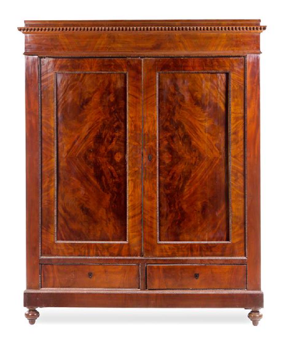 A Continental Mahogany Armoire (1 of 1)