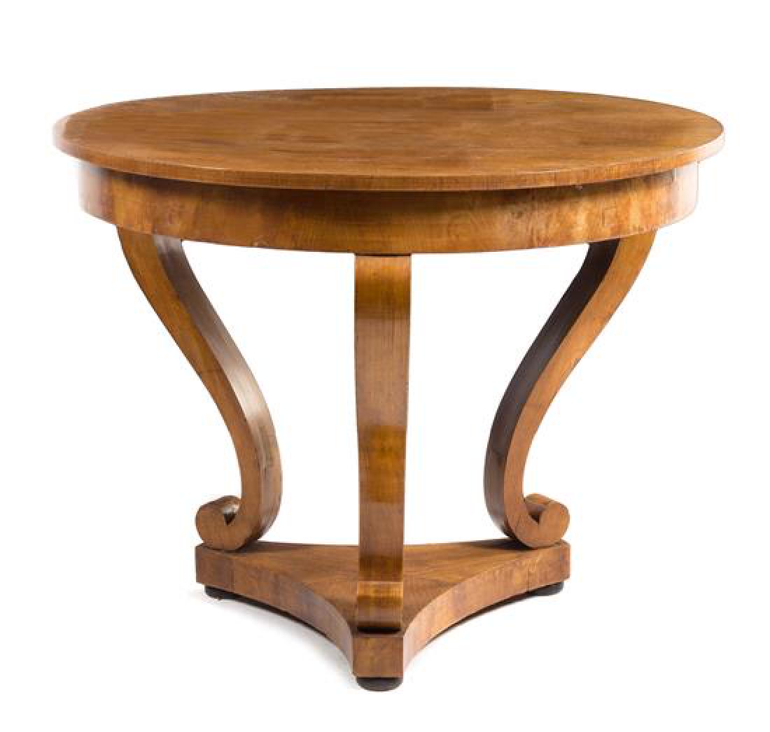 * A Biedermeier Fruitwood Center Table Height 30 x (1 of 1)