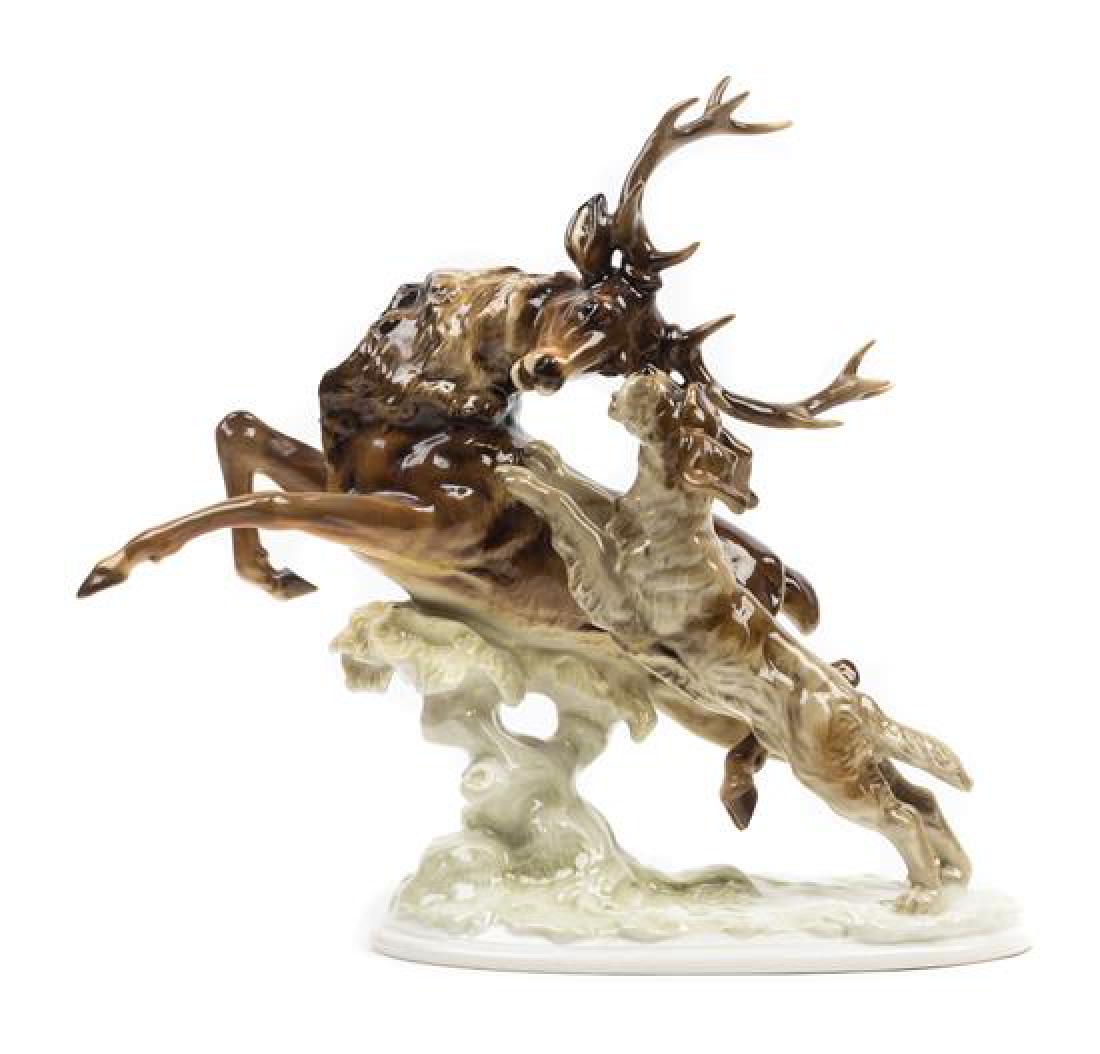 A German Porcelain Figural Group Height 12 5/8 x width (1 of 1)