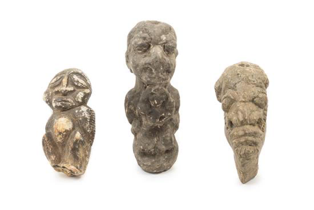 * A Temne Stone Figural Group Height of tallest 8 1/2 (1 of 1)