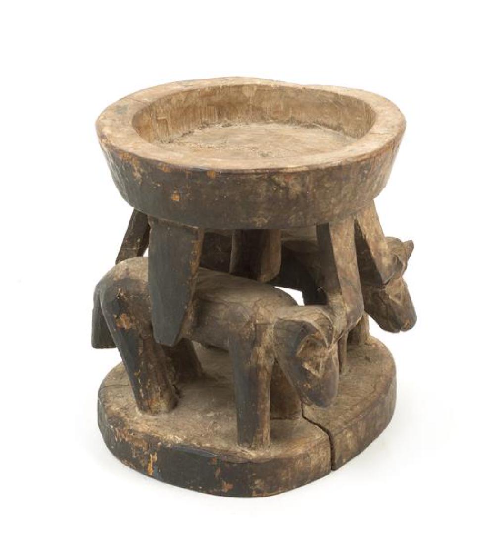 * A Yoruba Ifa Wood Divination Bowl Height 8 inches. (1 of 1)