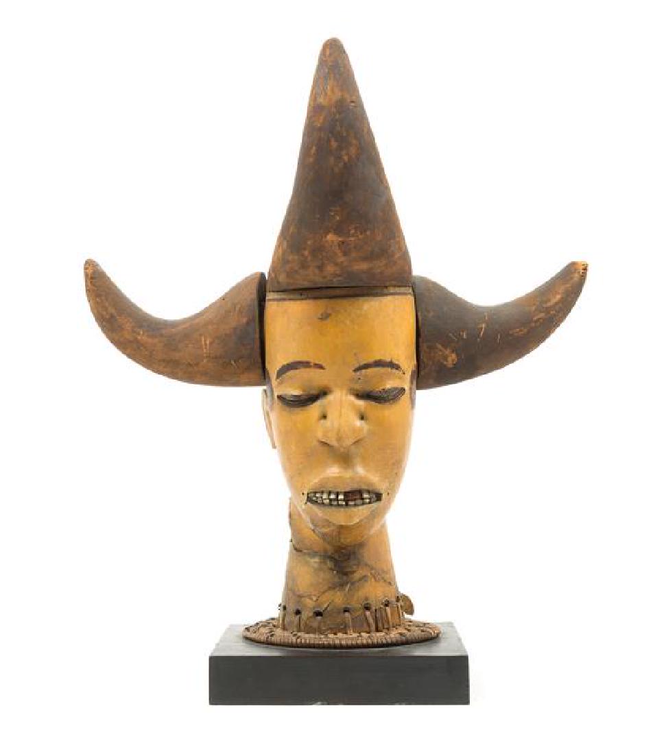 * An Ekoi Wood Female Bust Height 17 7/8 inches. (1 of 1)