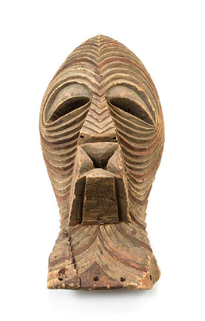 * A Kifwebe Carved and Painted Wood Mask Height 20 1/2 (1 of 1)