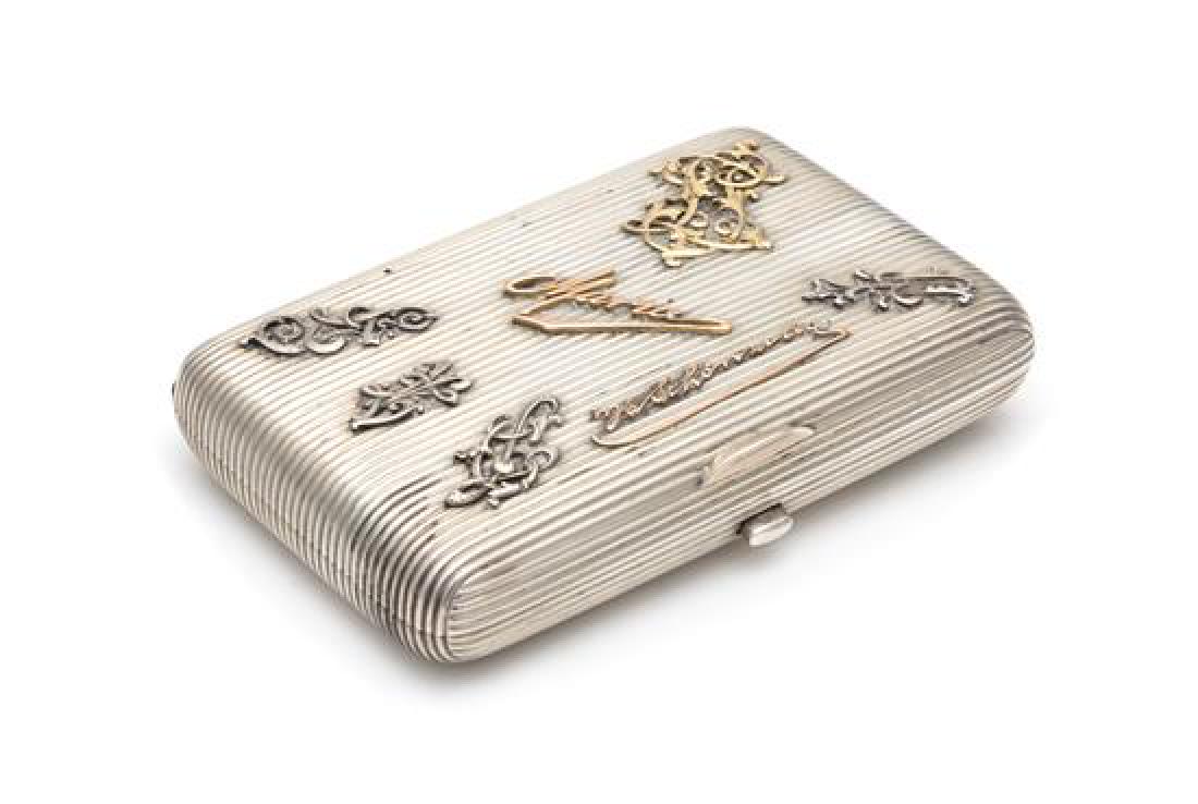 A Russian Silver Cigarette Case (1 of 2)