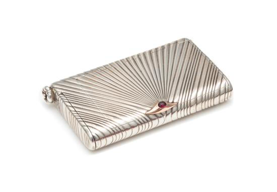 A Russian Silver Cigarette Case (1 of 2)