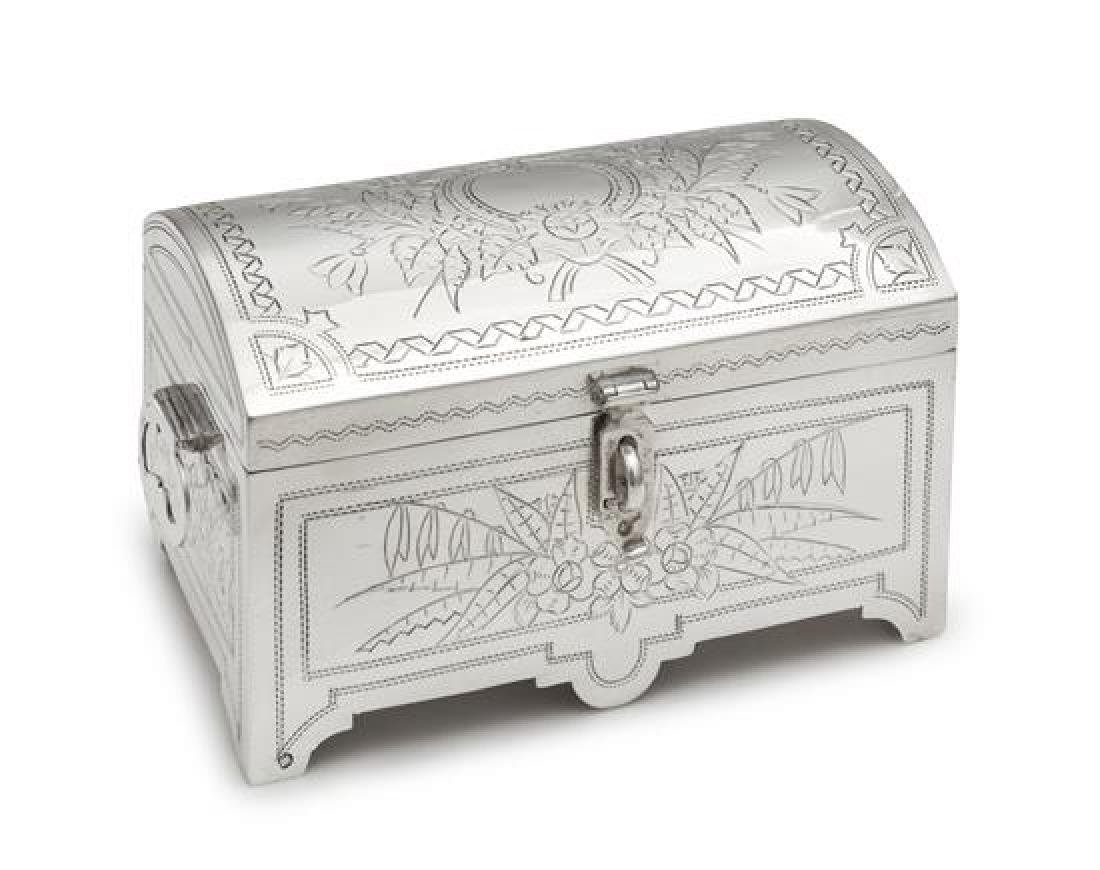 A Russian Silver Table Casket (1 of 2)