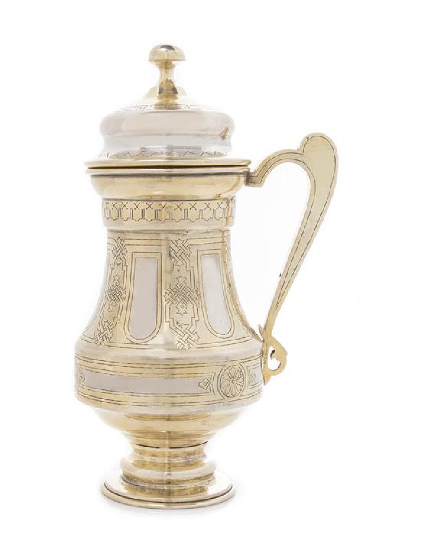 A Russian Silver and Parcel Gilt Tankard (1 of 2)