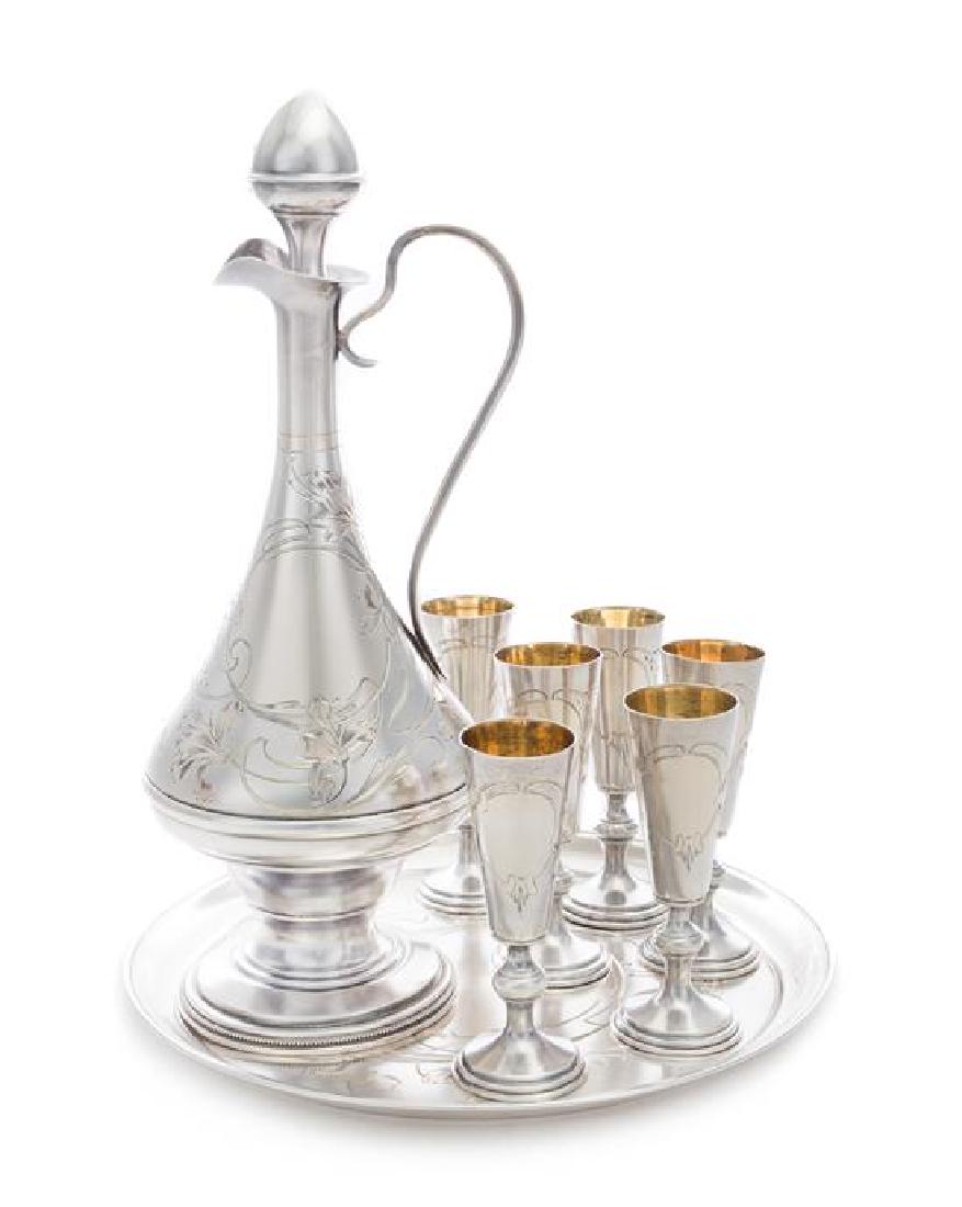 A Russian Silver Liquor Service (1 of 2)