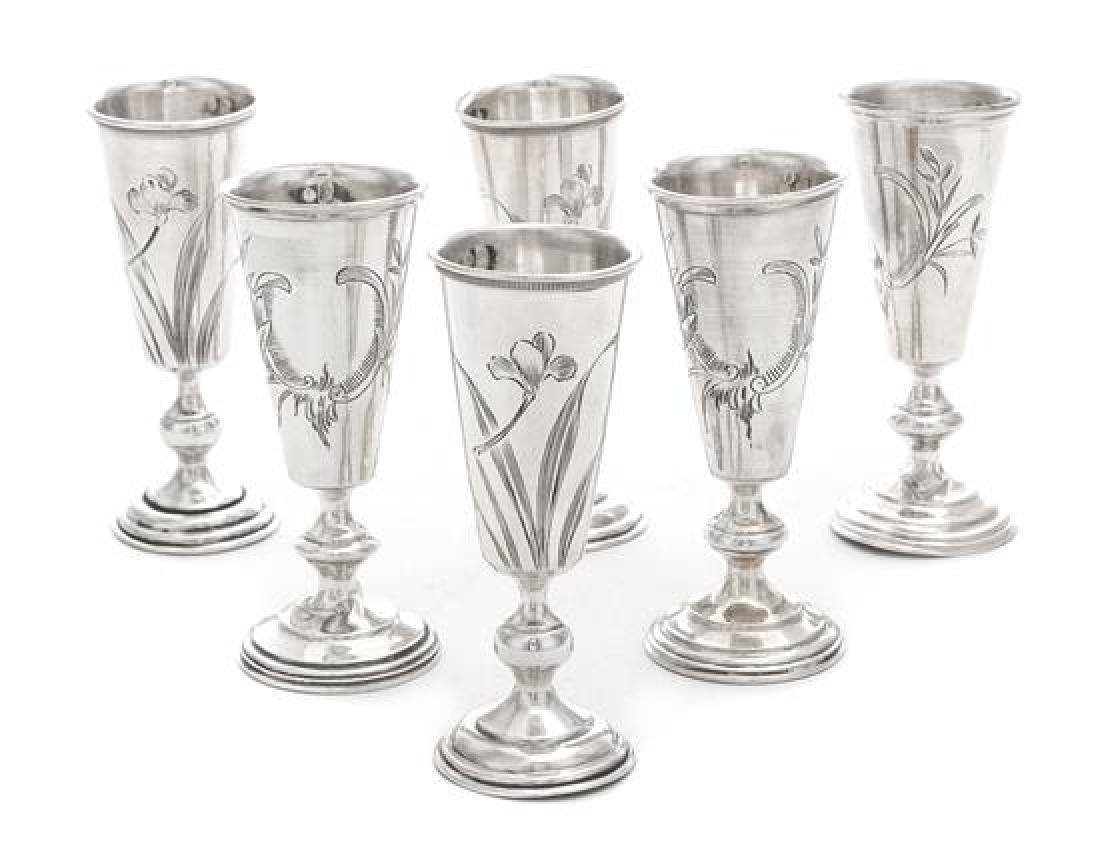 Six Polish Silver Cordials (1 of 2)