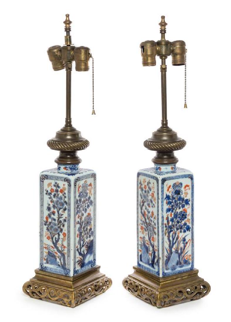 A Pair of Bronze Mounted Chinese Imari Porcelain Vases (1 of 1)