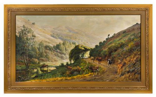 Thaddeus Welch: * Thaddeus Welch (American, 1844-1919) Landscape with Cows, 1906 oil on canvas 19 1/2 x 36 inches. Estimate $ 1,000-2,000 Property Sold to Benefit the Acquisition Fund of The San Diego Museum of Art,