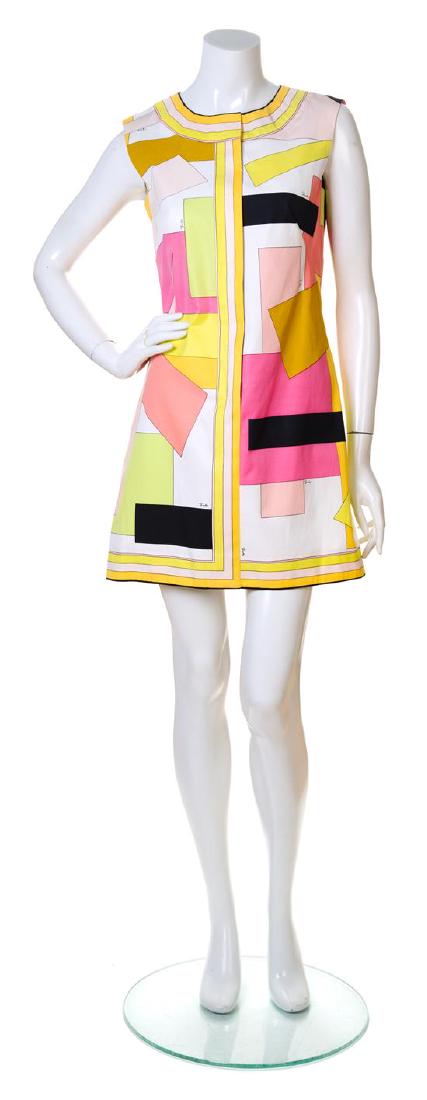 An Emilio Pucci Multicolor Geometric Print Cotton (1 of 2)