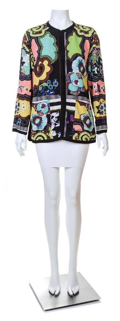 An Etro Multicolor Silk Jacket, (1 of 3)