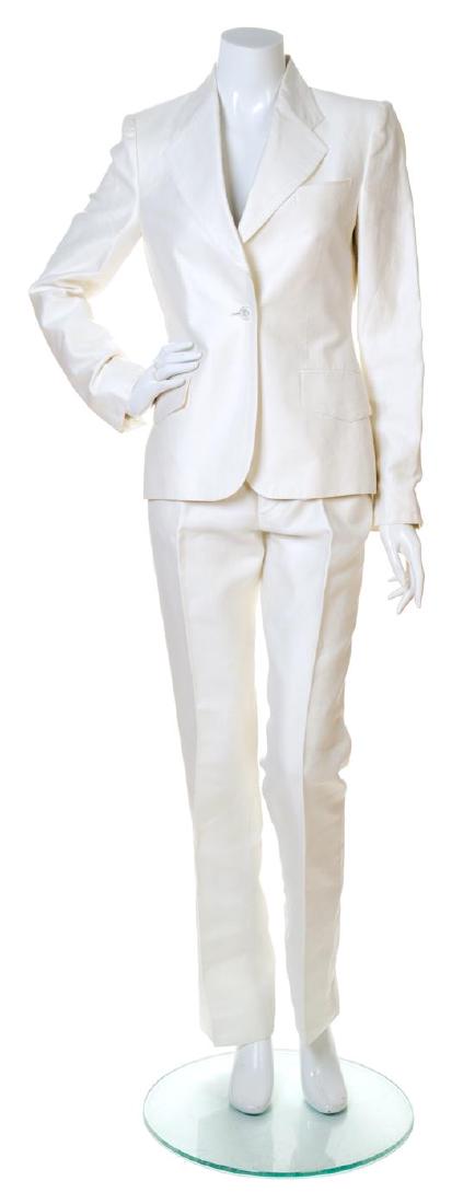 A Gucci White Pant Suit, (1 of 2)