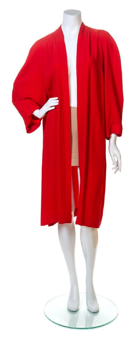 A Mary Ann Restivo Red Kimono, (1 of 2)