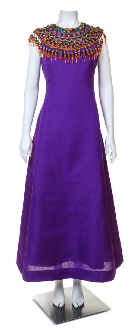 An Yves Saint Laurent Haute Couture Purple Raw Silk (1 of 3)