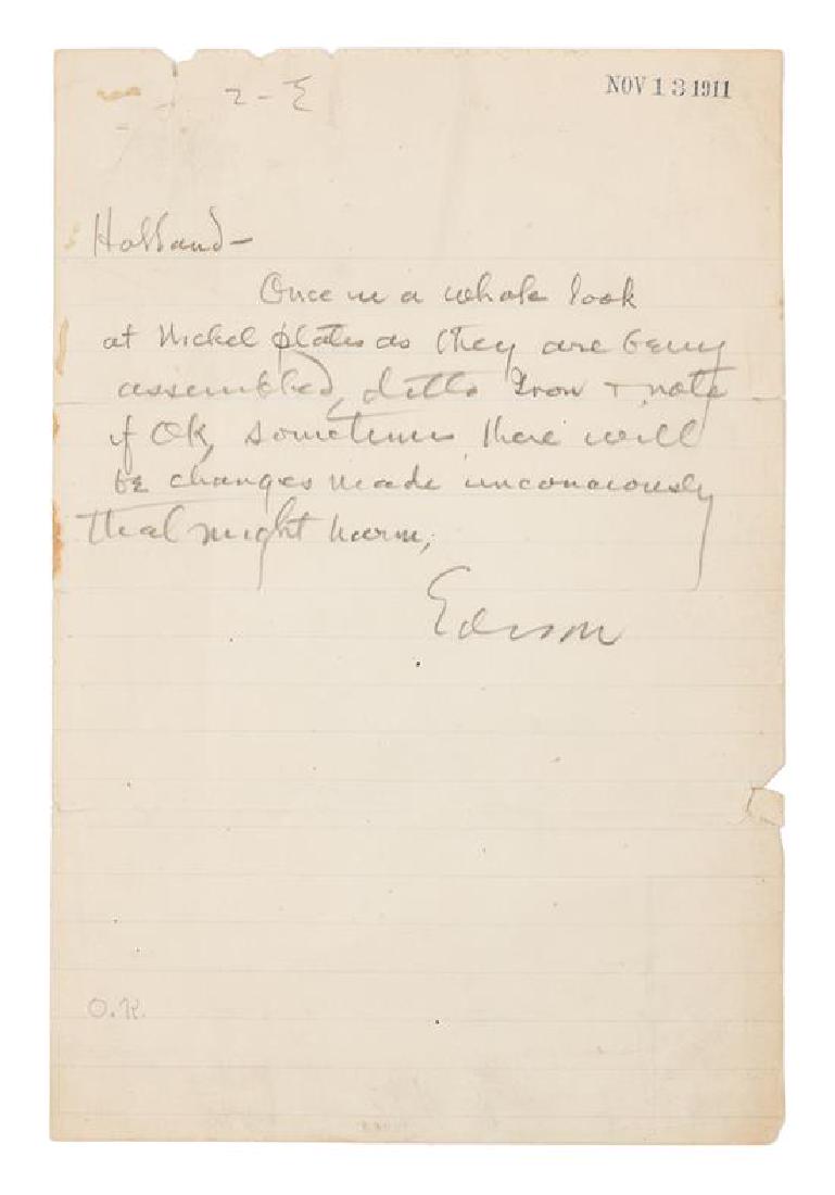 EDISON, Thomas (1847-1931). (1 of 1)