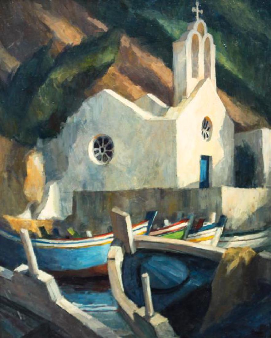 George Botich, (American, b. 1937), Portside Church, (1 of 1)