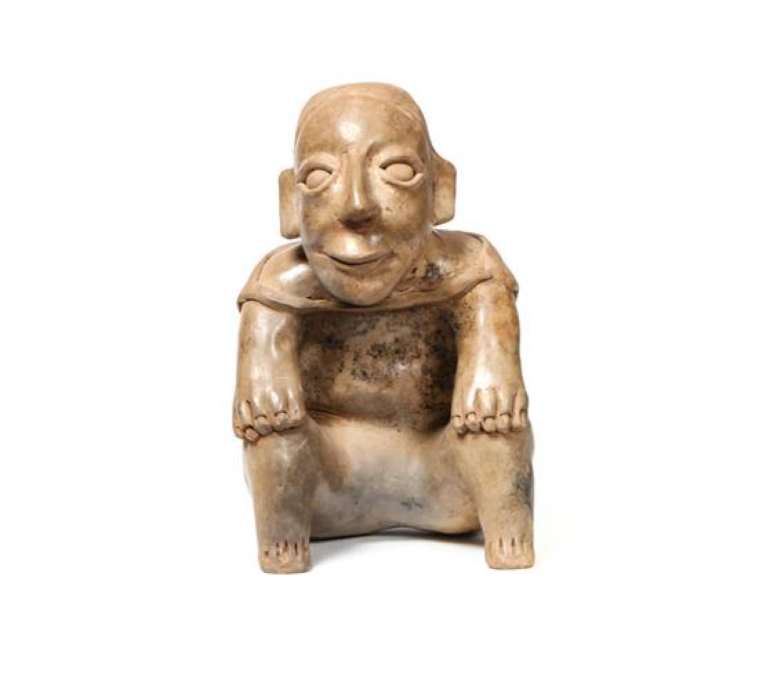 Jalisco Seated Figure Height 10 1/2 x width 6 1/2 x: Jalisco Seated Figure Height 10 1/2 x width 6 1/2 x depth 8 inches Estimate $ 800-1,200 Property from the Collection of Joan Spencer Cooke, Prairie Village, Kansas Provenance: Sold: Bonhams, San Franc
